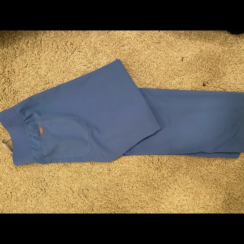 Figs livingston scrub pants in ceil blue